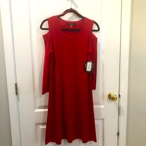 BRAND NEW!   NINE WEST medium dress.  Red